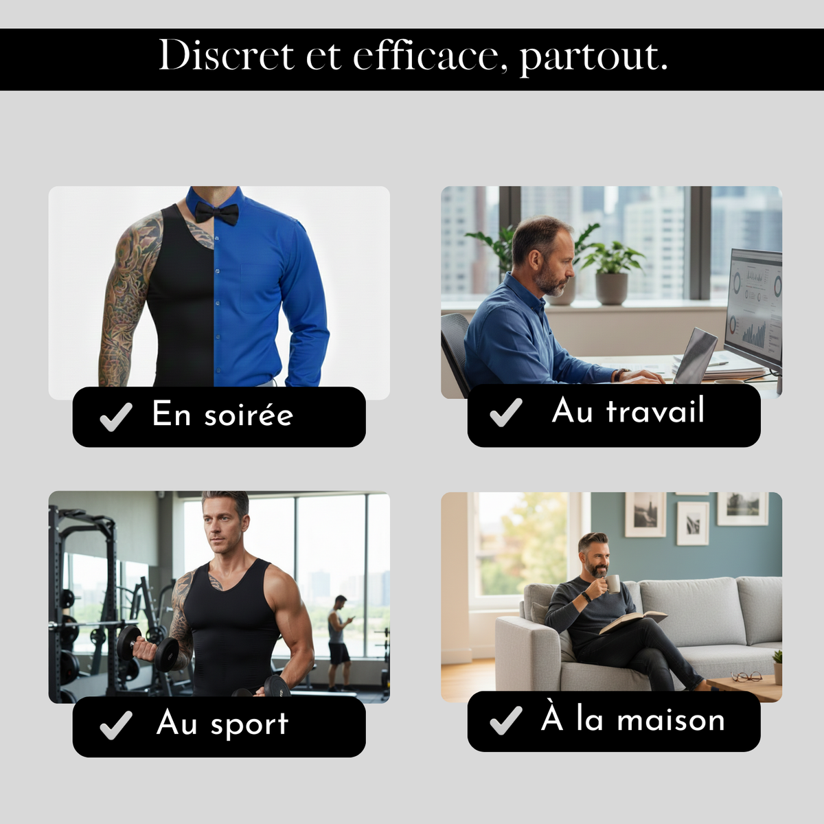 Débardeur de compression Silhouette sculptée